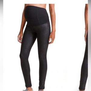 Ingrid and Isabel Faux Leather Maternity Leggings